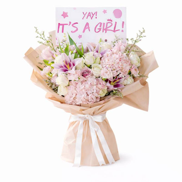 Sweet Baby Girl Celebration Bouquet
