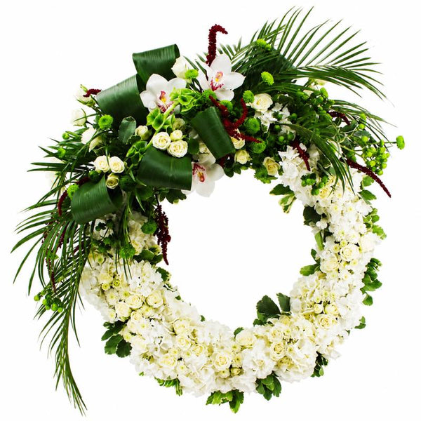 🤍🌿 Eternal Serenity Wreath 🌿🤍