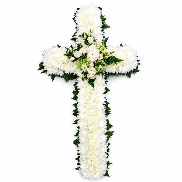 🤍 Sacred Peace Floral Cross ✝️🌿