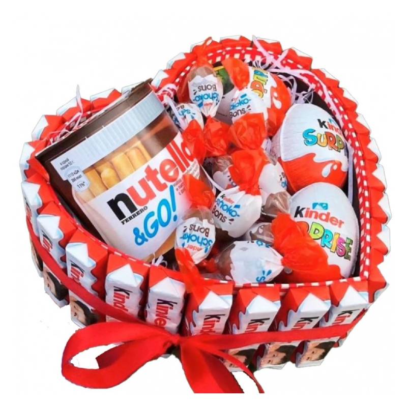 ❤️🍫 Nutella & Kinder Love Basket 🍫❤️