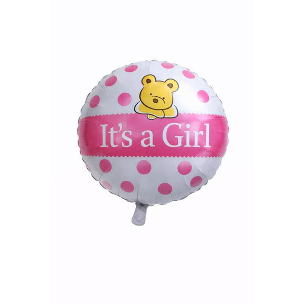 “It’s a Girl” Teddy Polka Dot Foil Balloon 💖🐻