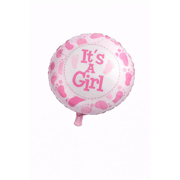 “It’s a Girl” Baby Footprints Foil Balloon 💖👶