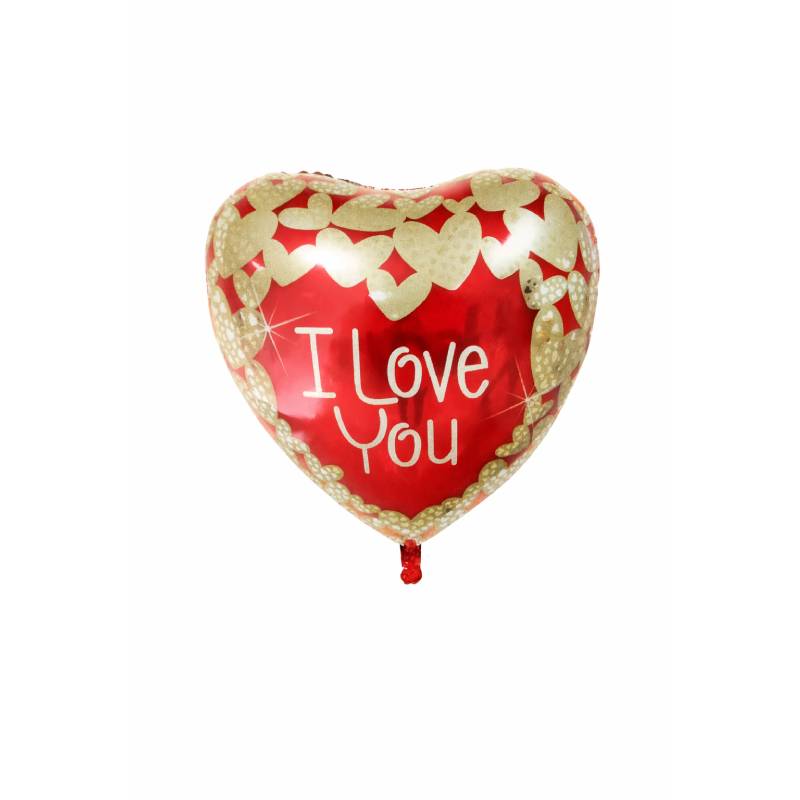 “I Love You” Red Heart Foil Balloon ❤️✨