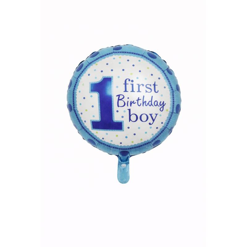 Blue “First Birthday Boy” Foil Balloon 💙👶