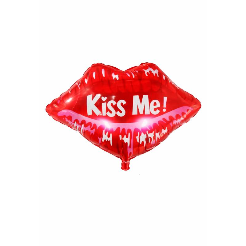 “Kiss Me!” Red Lips Foil Balloon 💋❤️