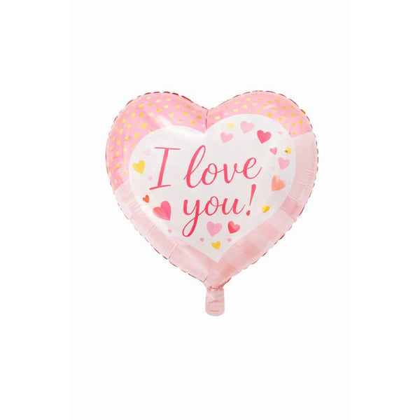 “I Love You” Pink Hearts Foil Balloon 💖✨