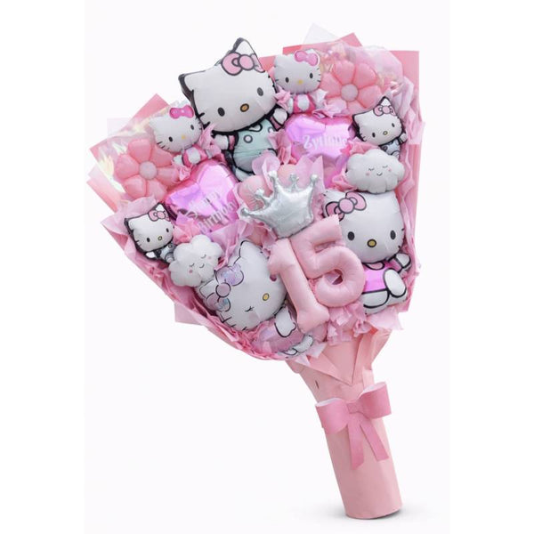 🎀 Hello Kitty Princess Balloon Bouquet 👑💖