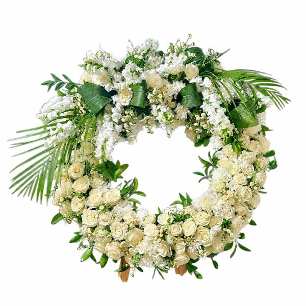 🤍 Eternal Grace Floral Wreath 🤍
