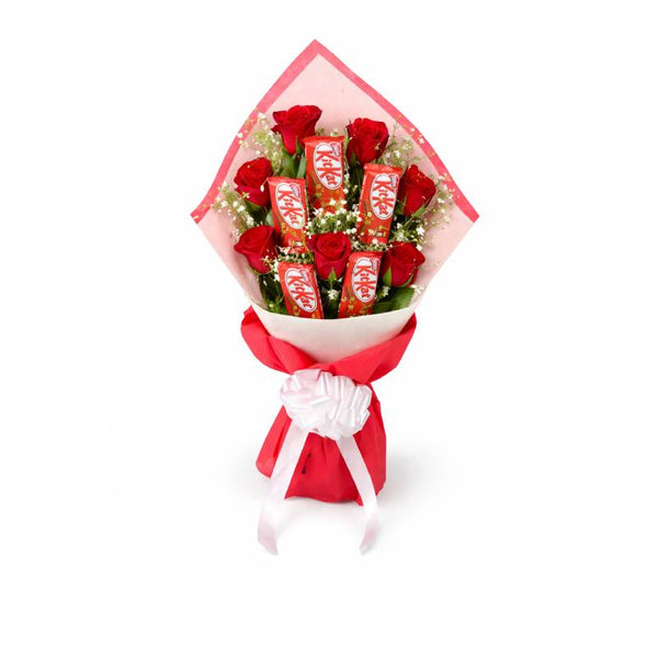 🌹🍫 KitKat Rose Romance Bouquet 🍫🌹