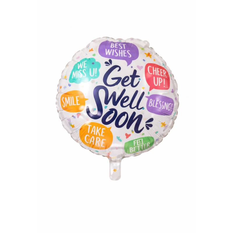 “Get Well Soon” Wishes Foil Balloon 💐💛