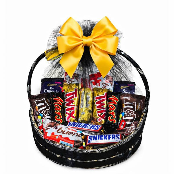 🖤🍫 Golden Luxe Chocolate Basket 🍫🖤