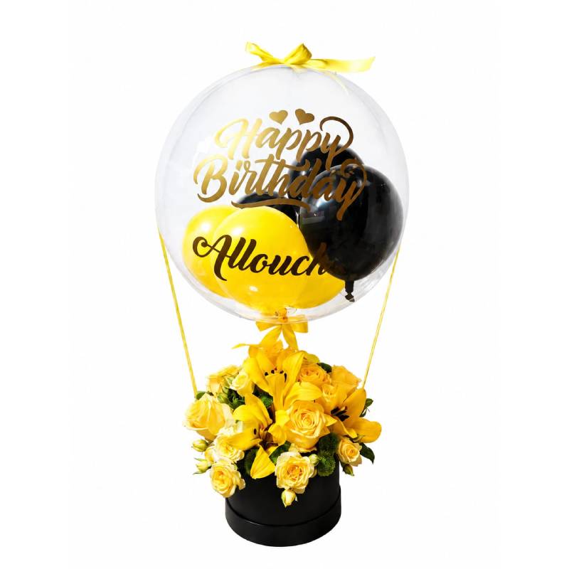 Golden Bloom Balloon Box 💛🎈✨