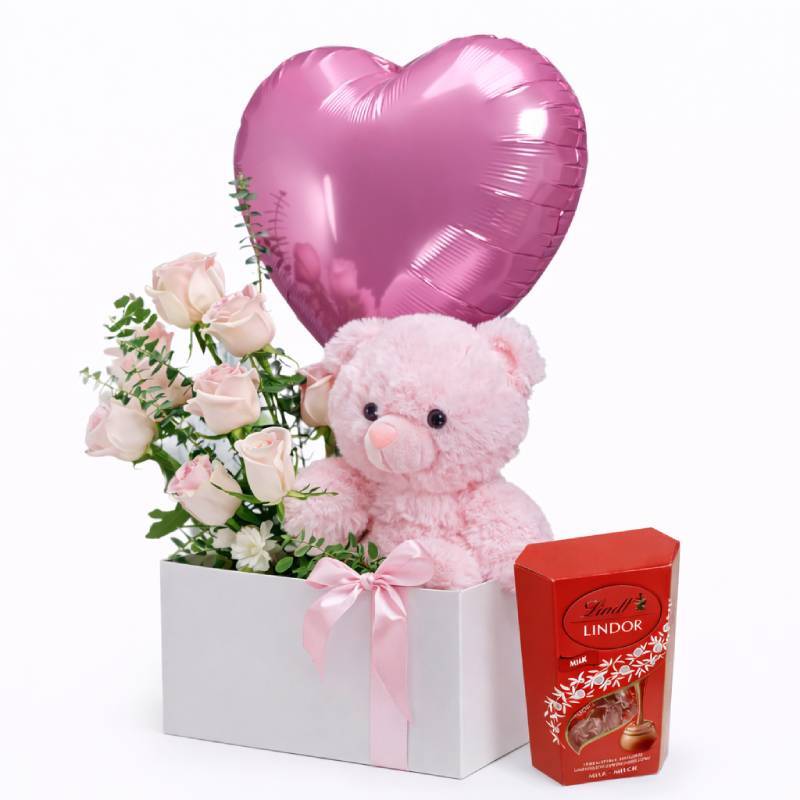 Blush Teddy Love Box